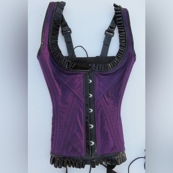 Stormy Leather Collette Corset Purple Size Small NWT